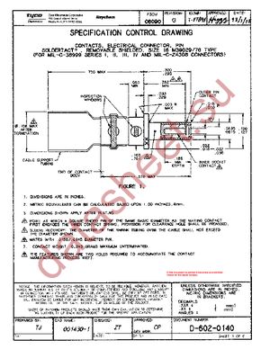 D-602-0140 datasheet  